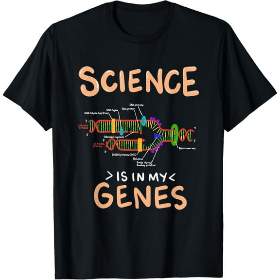 t-shirtScience Is In My Genes Funny Genetics T-Shirt mens t shirt，black，women，funny，misfits，men，journey
