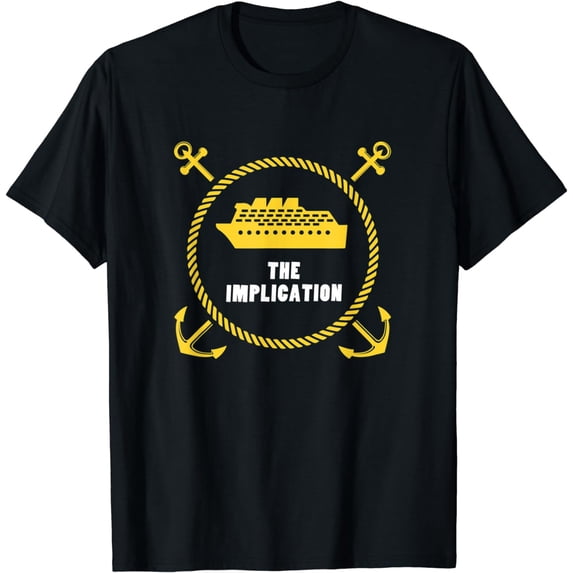 t-shirtThe Implication Black Boat T Shirt mens t shirt,black,women,funny,misfits,men,journey