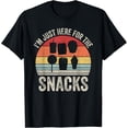 thumbnail image 1 of t-shirtVintage Retro I'm Just Here For The Snacks Family Vacation T-Shirt mens t shirt，black，women，funny，misfits，men，journey, 1 of 4