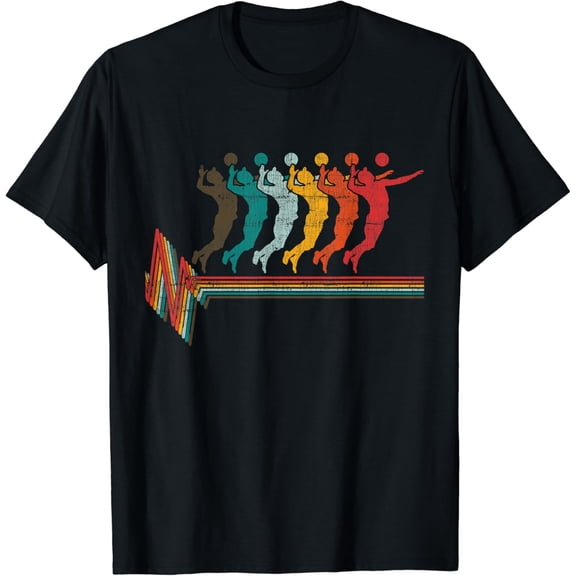 t-shirtVintage Volleyball Heartbeat- Beach Volleyball Tee Gift T-Shirt mens t shirt，black，women，funny，misfits，men，journey
