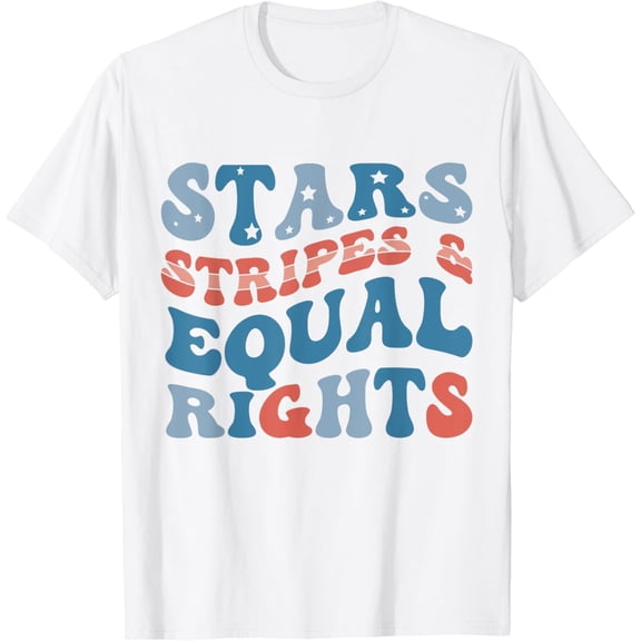 t-shirtWomen's Rights T-Shirt Stars Stripes And Equal Rights 4th Of July mens t shirt，white，women，funny，misfits，men，journey