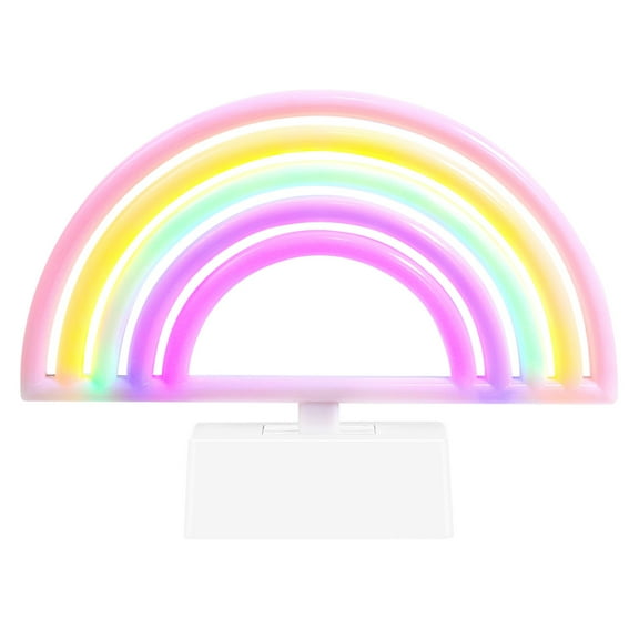 Rainbow Night Light for Decoration Multi Color Material Ideal for Bedroom and Kids Rooms 6 inch