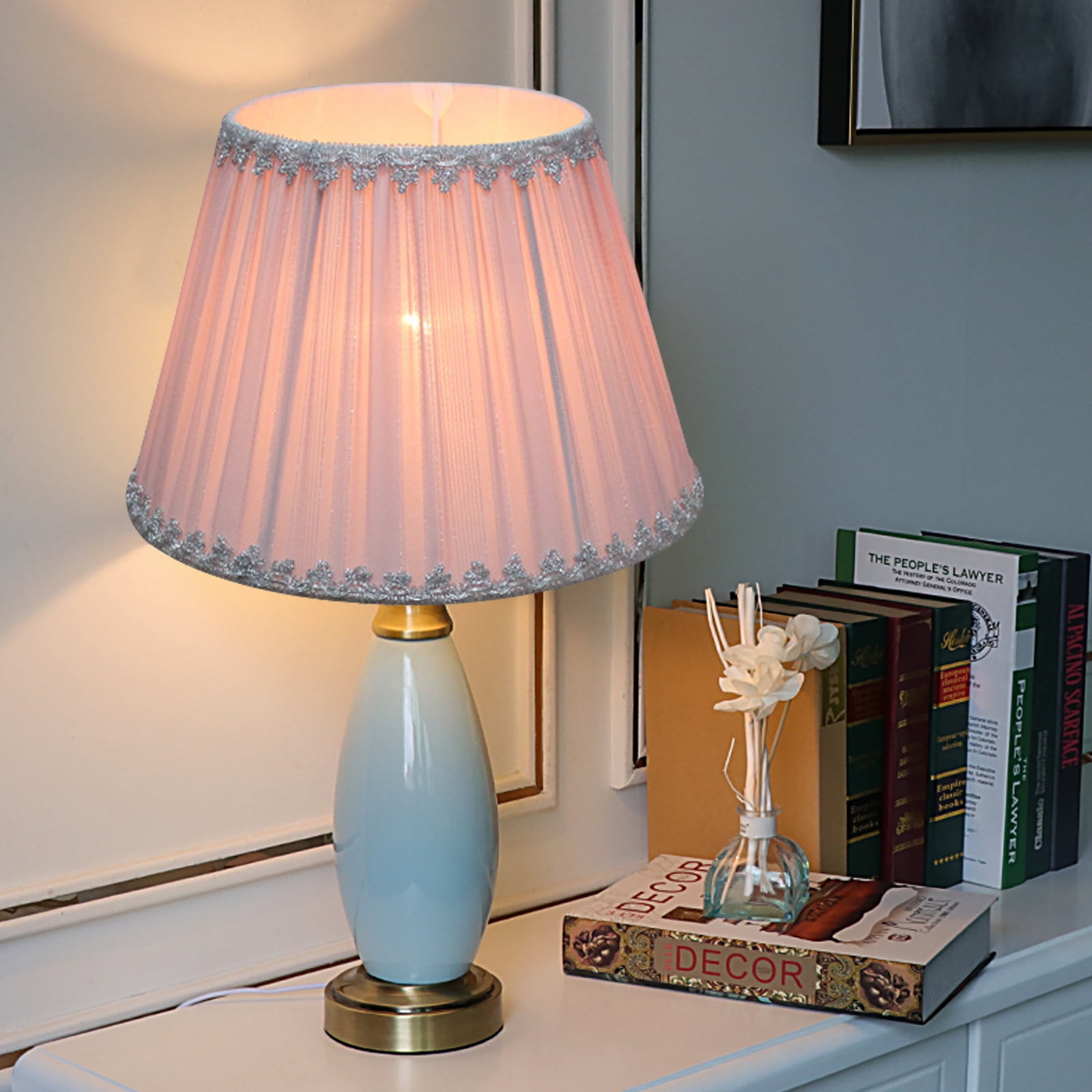 CIMAXIC Pleated Small Decorative Lampshade for Bedroom Warm Atmosphere ...
