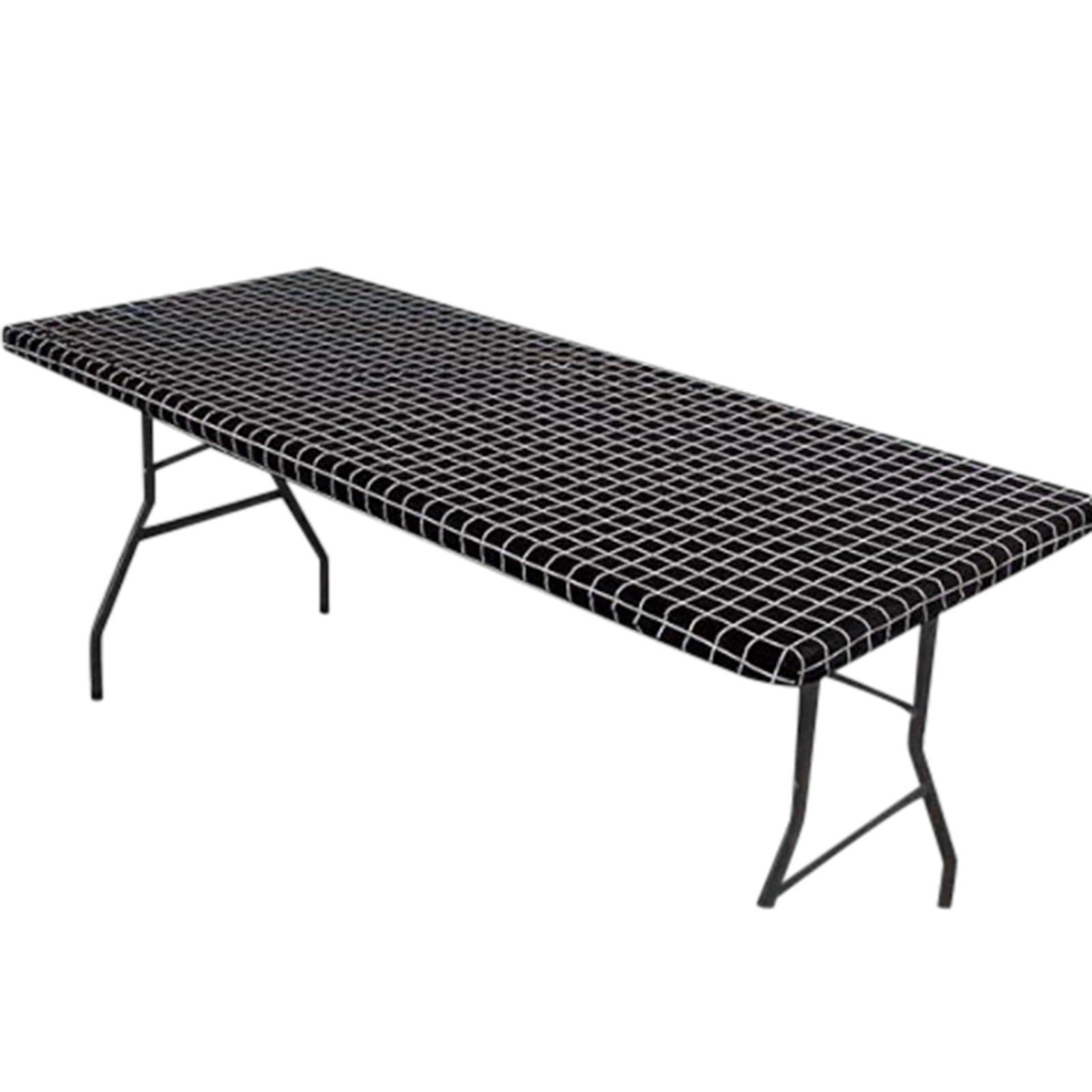 tablecloths tables outdoor Cloth Elastic Fitted Tablecloths For 6 Foot
