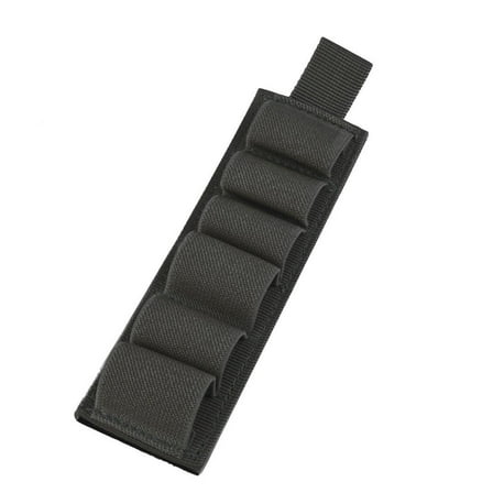 tacti-cal6Shot-gunShell Holder 12GaAm-moNylon Carrier Shotshell Pouch Black 6.5inch