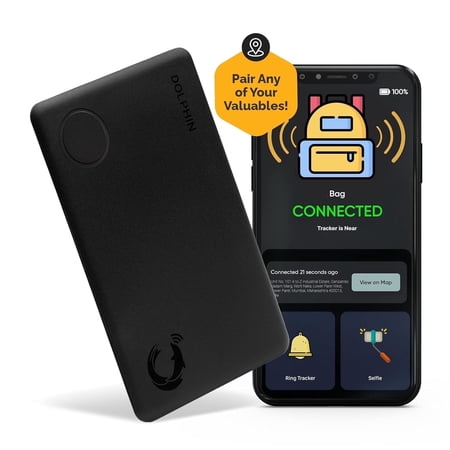 tag8 Dolphin Smart Sleek Wallet Tracker Card, Wallet Finder, Item Locator, Bluetooth Locator for Phone, Luggage, Passport, Works with Android & Apple Devices, Comes with 36-Month Battery Life, Pack 1