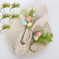 thumbnail image 1 of taicans 5Pcs Napkin Rings,Easter Napkin Rings,Easter Eggs Napkin Rings,Spring Napkin Ring,Easter Egg Flower Wood Napkin Holders,Handmade Pastel Eggs Napkin Ring Holders for Easter Decor, 1 of 9