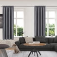 thumbnail image 1 of Taicans Blackout Curtain Panel,Rod Pocket Blackout Curtain,Solid Blackout 1 Panel,Blackout Curtain Panels,Thermal Insulated Room Darkening Drapes for Home Family Decorations 72" x 42" Gray, 1 of 4