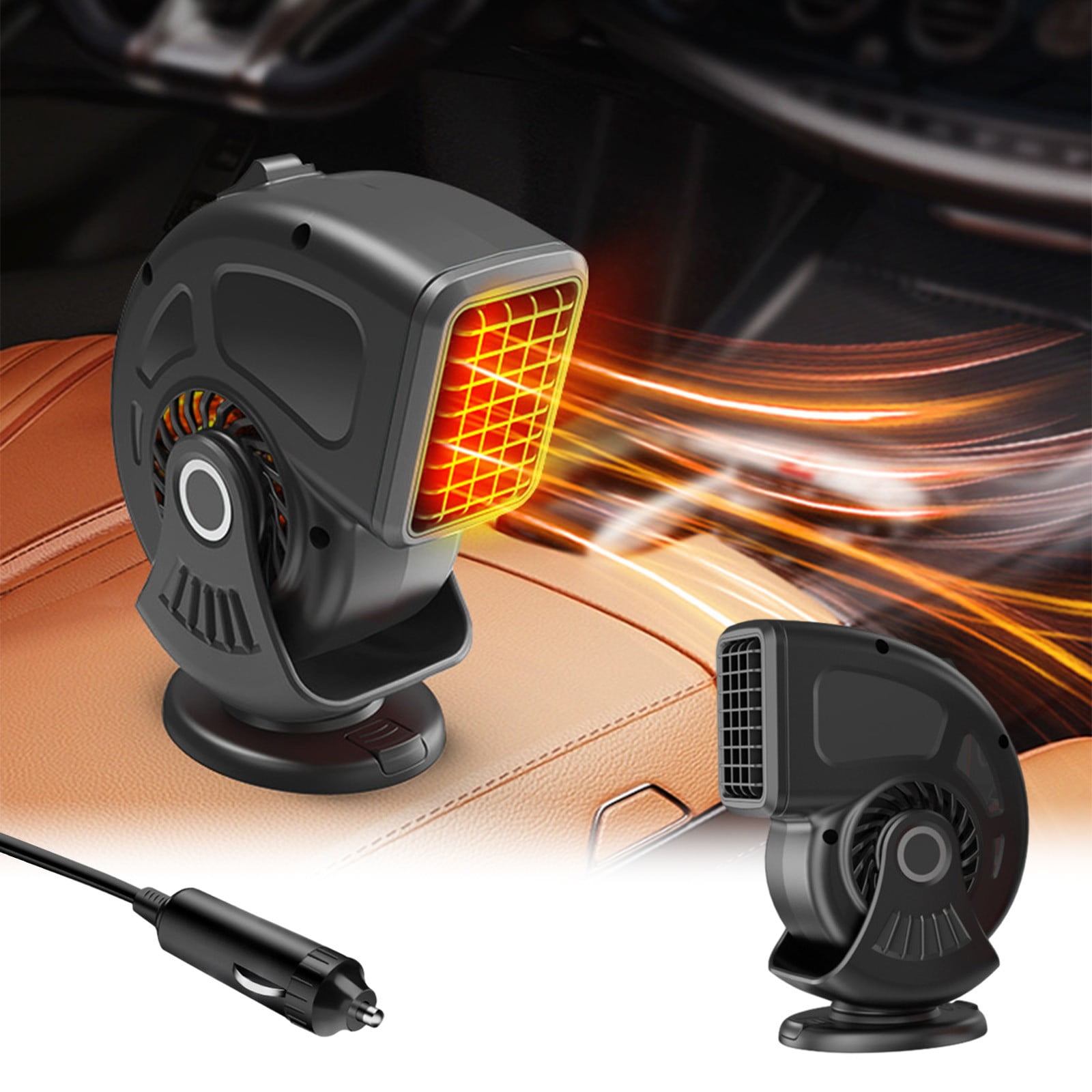 taicans Car Fan Heater, Portable Car Heater Fan, Plug-in Anti-Fog 24V ...