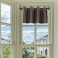 thumbnail image 1 of taicans Curtain Blackout Thermal Unlined Valance,Valance Curtain for Kitchen,Bathroom,Bedroom Short Window Rod Pocket Home Decor 29 Inch X 14 Inch Coffee, 1 of 7