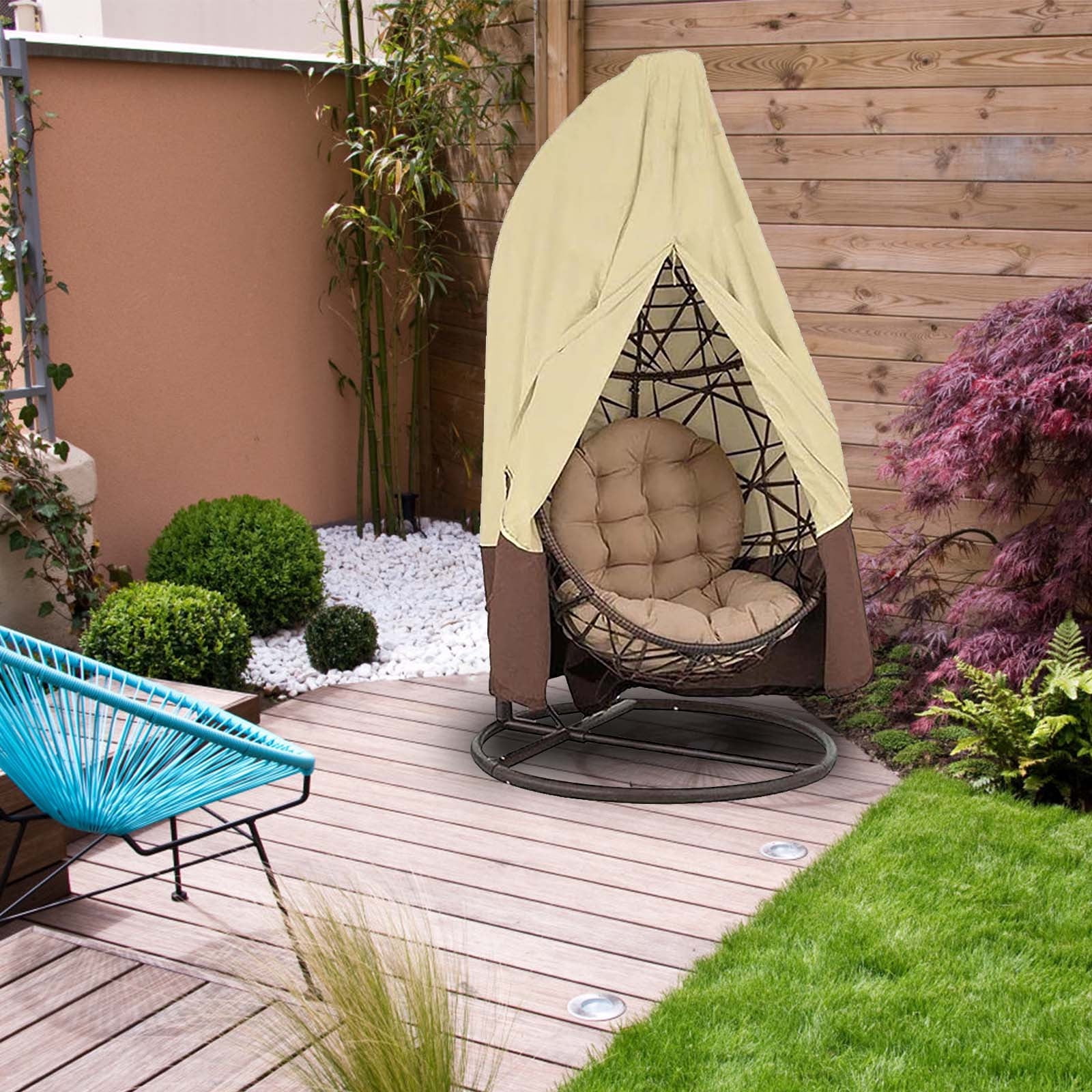 taicans Egg Chair Covers with Zipper,Wicker Egg Swing Chair Covers ...