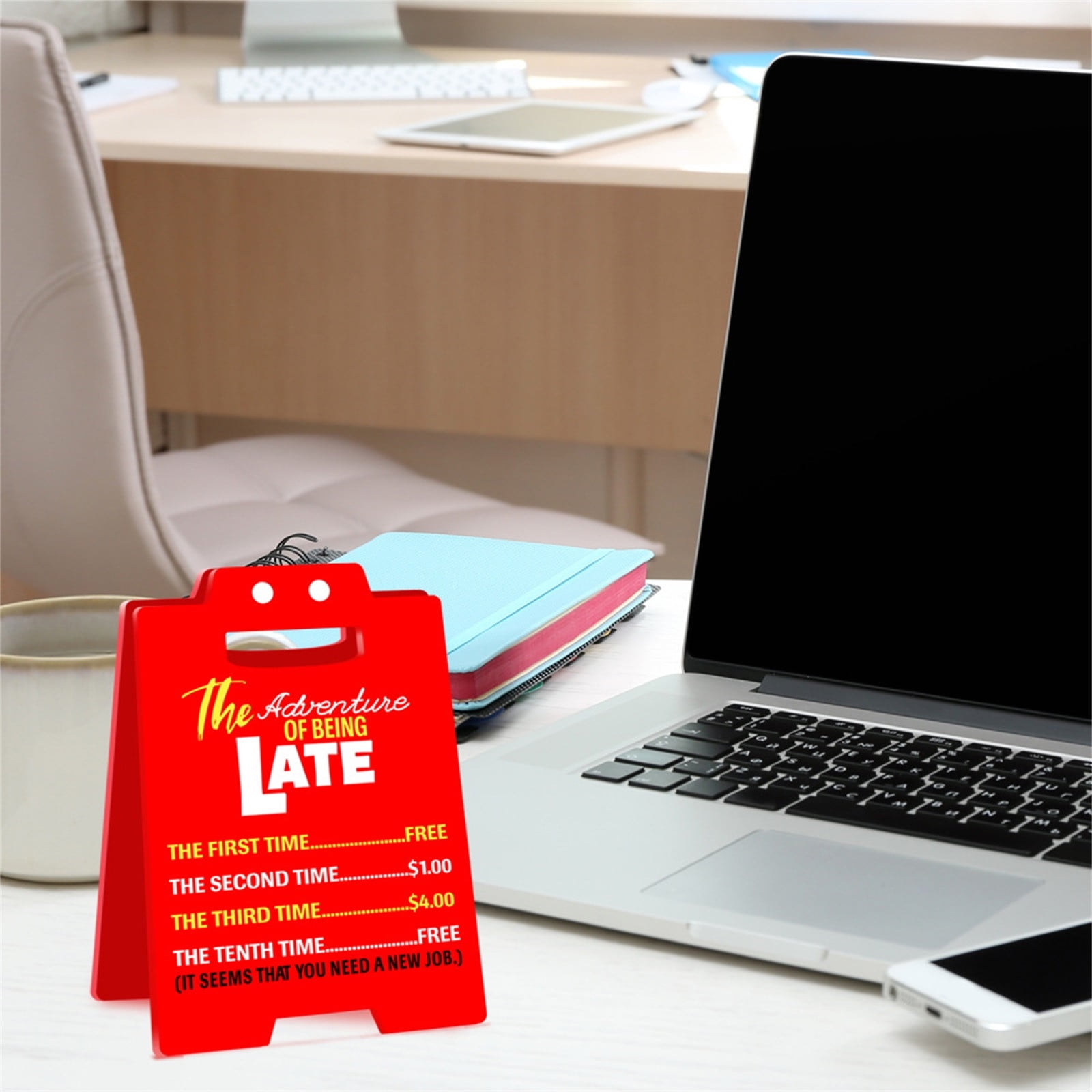 "Cluster Fixer" Funny Wood Block Office Sign - Problem Solver Desk Decor Gift For Coworkers