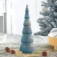 thumbnail image 1 of Taicans Glass Christmas Tree Green Xmas Trees Decorations for Centerpieces Window Tabletop Mantel, 1 of 6