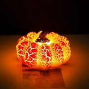 Taicans Glass LED Pumpkins Light with Timer for Halloween Pumpkin Decorations Fall and Thanksgiving Decor
