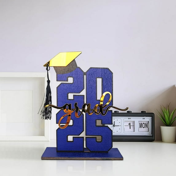 Taicans Graduation Gifts,Class of 2025 Graduation Party Decorations Wooden 2025 Graduation Congrats Grad Centerpieces,2025 Graduation Party Decorations-C