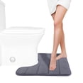thumbnail image 1 of taicans Memory Foam Toilet Bath Mat U-Shaped,Soft and Comfortable,Super Water Absorption,Non-Slip,Thick,Machine Wash and Easier to Dry for Bathroom Commode Contour Rug,15.7X19.7Inches, 1 of 7