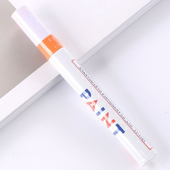 Taicans Paint Marker Pens,Paint Pens Permanent Markers,Oil Based Quick Dry Waterproof Markers for Plastic,Tire,Rubber,Wood,Rocks,Metal,Canvas,Dark Surface,Craft Art Supplies(Orange)