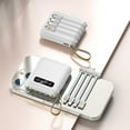 thumbnail image 1 of Taicans Power Bank,Power Bank Portable Charger,Mini Power Bank 6000mAh,10w Max Fast Charging Portable Charger with Built-in Cables,USB C Phone Battery Pack for All Phone（White）, 1 of 6