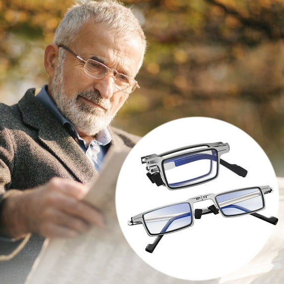 taicans Presbyopia Glasses Folding Reading Glasses,Reading Glasses Blue Light Blocking,Anti UV Glare,Foldable Computer Spring Hinge Readers for Women Man