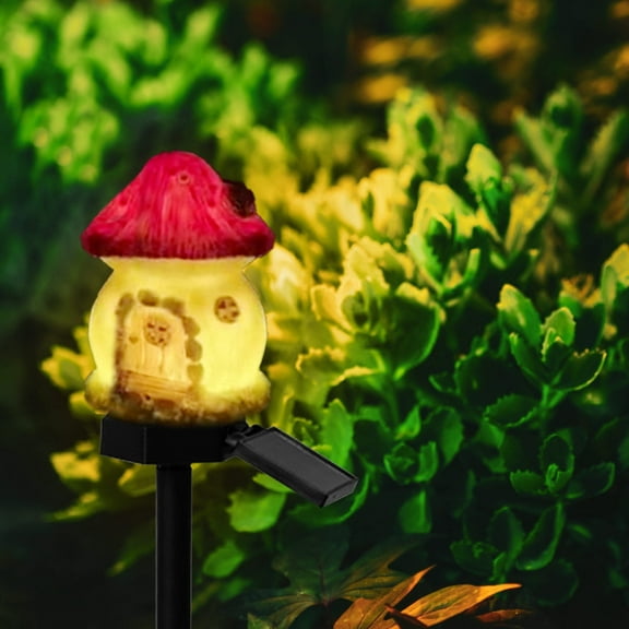taicans Solar Garden Lights,Fairy Garden House Lights,Waterproof Fairy Houses Lights Mushroom Garden Decor Decorative Solar Powered Garden Stake Lights for Outside Lawn Walkway Patio Yard