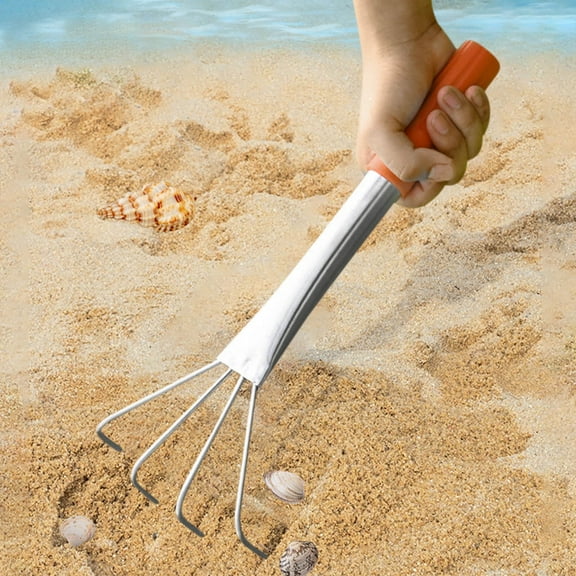 Taicans Steel Hand Rake Soil Tiller with Ergonomic Handle,Heavy Duty Gardening Hand Tool with Ergonomic Handle,Small Leaf Rake Great for Gardening,Cultivating,Garden Sweep Yard Flower Beds