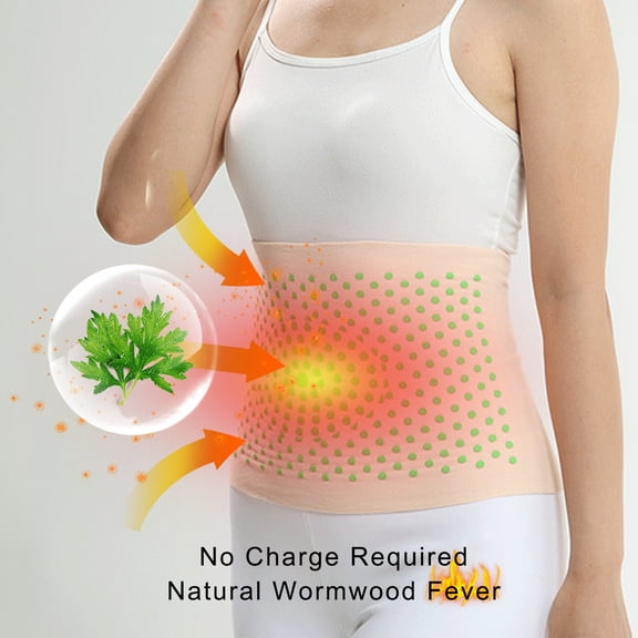 Taicans Waist Belt Abdominal Binder Compression Wrap Lower Waist and Belly Support Band Self-Heating Wormwood Waist Belt Self Heating Support Belt Breathable Waist Lumbar Lower Back Relief