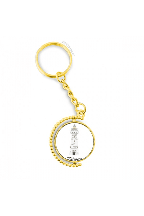 taiwan travel eluanbi lighthouse china metal connector key chain accessory en keyholder