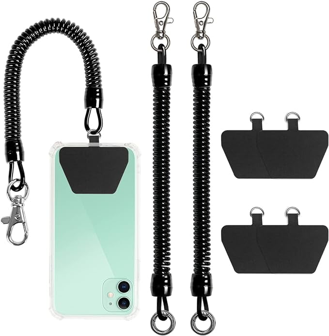 takyu Cell Phone Lanyard Tether with Patch, Universal Smartphone Wrist