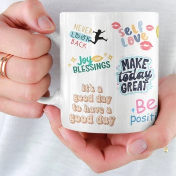 tal Health Mug Daily Affirmations, Positivity Quote, S-re Gift.