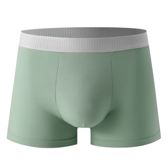 Dlentnea Big and Tall Boxer Briefs for Mens Cotton Supportive Underwear Solid Color Breathable Workout Panties