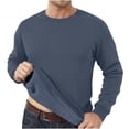 thumbnail image 1 of Dlentnea Big and Tall Sweatshirts for Men's Fleece Lined Pullover Basic Tops Warm Crewneck Winter Sweatshirt, 1 of 6