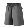 thumbnail image 1 of talentlend Boys Shorts Elastic Waistband Lightweight Workout Gym Hiking Running Short with Zip Pockets, 1 of 5