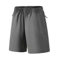 thumbnail image 1 of Dlentnea Boys Shorts Elastic Waistband Lightweight Workout Gym Hiking Running Short with Zip Pockets, 1 of 5
