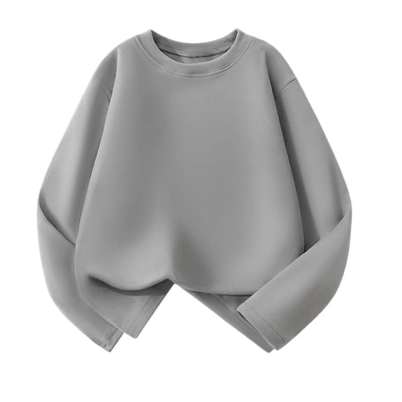 talentlend Boys Thermal Shirts Crew Neck Long Sleeve Casual Soft Warm Loose Basic Tees Undershirts Tops