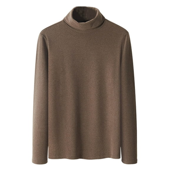 Dlentnea Mens Turtleneck Thermal Pullover Long Sleeve Shirts Base Layer Cold Weather Underwear Tops