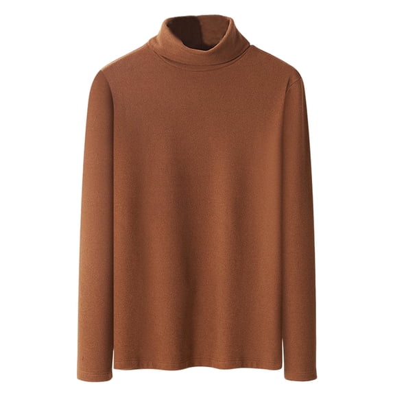 Dlentnea Mens Turtleneck Thermal Pullover Long Sleeve Shirts Base Layer Cold Weather Underwear Tops