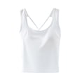 thumbnail image 1 of Dlentnea Tank Top for Womens Cropped with Bra Plus Size Sleeveless Crop Racerback Workout Tops Summer Clothes, 1 of 5