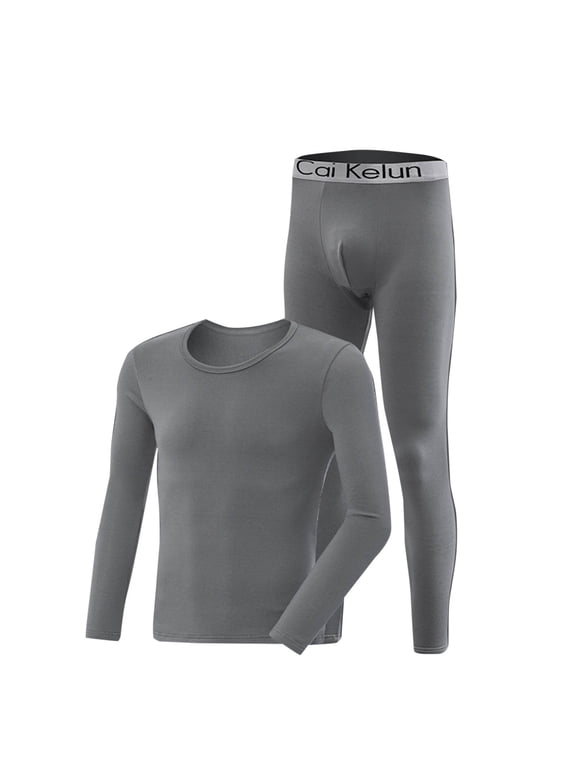 Thermal Underwear Set for Mens Winter Warm Base Layer Cold Weather Bottom Top Sets Outfits