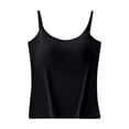 thumbnail image 1 of Dlentnea Women's Plus Size Tank Top with Bra Adjustable Spaghetti Straps Sleeveless Camisole Summer Shirts S-4XL, 1 of 5