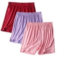 thumbnail image 1 of Dlentnea Womens 3 Pack Plus Size Pajama Shorts Soft Sleepwear Comfortable Lightweight Elastic Waist Lounge Short, 1 of 2