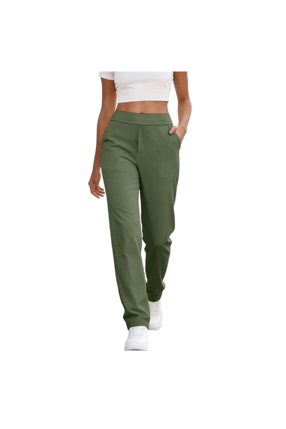 Yoga Pants for Women High Waist Dress Work Pant Straight Leg Business Casual Trousers with Pockets