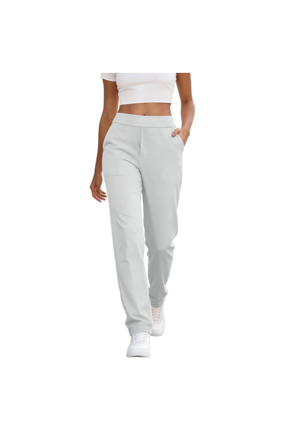 Yoga Pants for Women High Waist Dress Work Pant Straight Leg Business Casual Trousers with Pockets