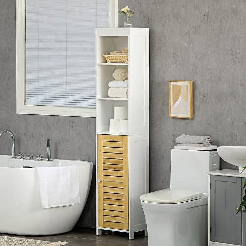 tall bathroom storage cabinet, standing bathroom cabinet slim side ...