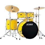 Tama Imperialstar 6 Piece Complete Drum Set with Meinl HCS Cymbals - 22" Bass Electric Yellow