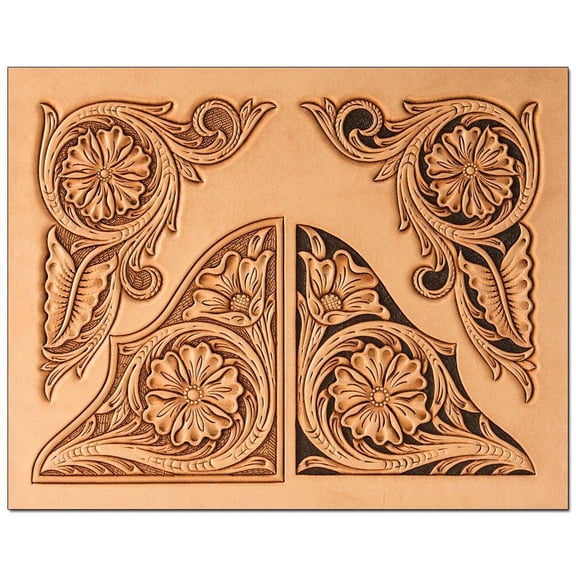 tandy leather floral corners craftaid 76617-00