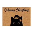 tangyuanzzz Carpet Christmas Door Mat Cat Merry Christmas Door Mat Wool