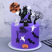 tangyuanzzz Cake Decoration Haunted House Cake Decoration Cake Decoration Pumpkin