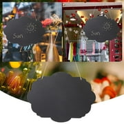 tangyuanzzz Wooden Small Blackboard Four Hanging Double Sided Message Board Wall Door Rear Decoration Pendant