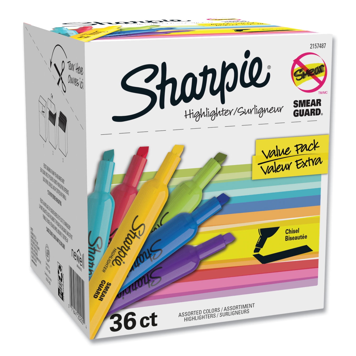 Brite Liner Tank-Style Highlighter Value Pack, Assorted Ink Colors, Chisel Tip, Assorted Barrel Colors, 36/Pack Brite Liner Tank-Style Highlighter Value Pack, Assorted Ink Colors, Chisel Tip, Assorted Barrel Colors, 36/Pack