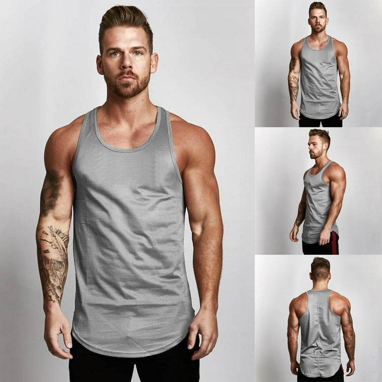 Vedolay Mens Tank Top,Mens Sleeveless Muscle Shirts Workout Tank